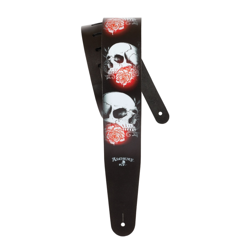 [25LAL12] D'Addario Alchemy Leather Guitar Strap Luminous Rose