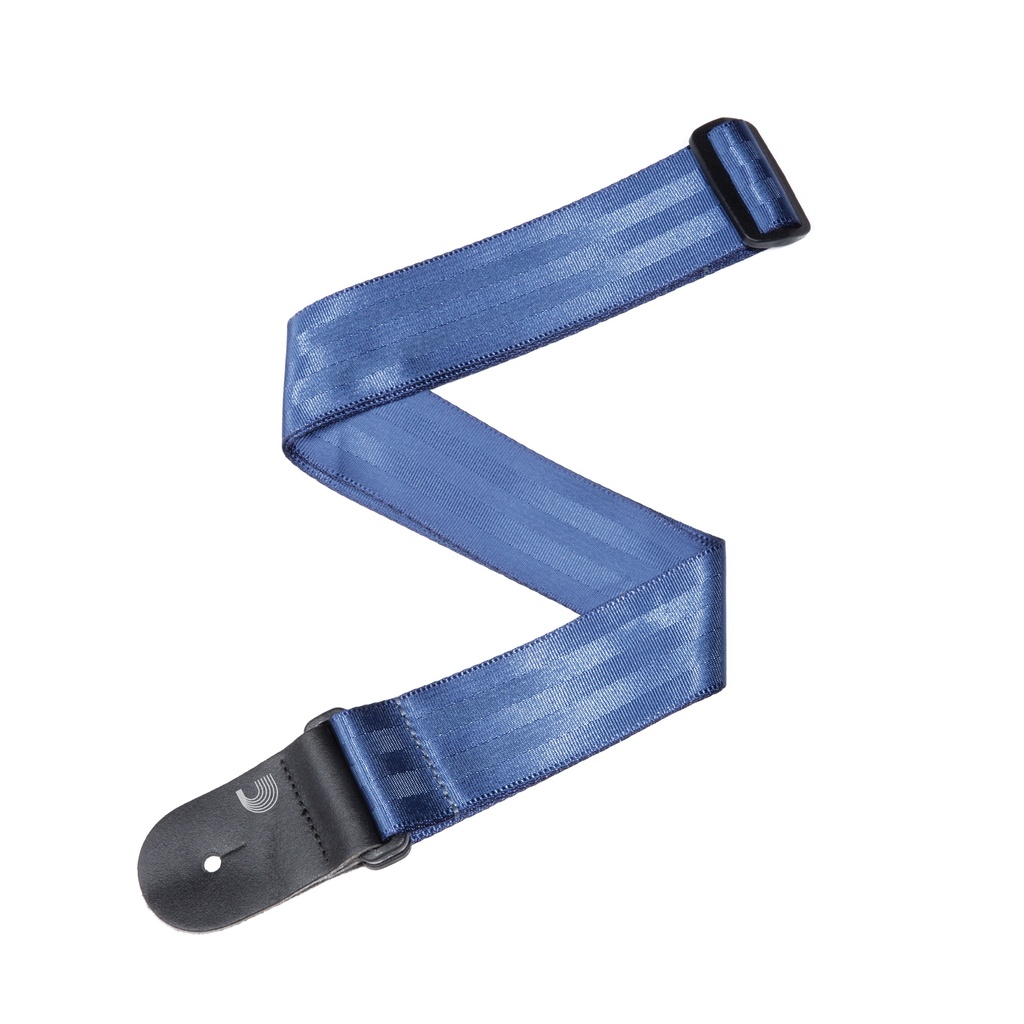 [50SB02] D'Addario Seat Belt Guitar Strap Blue 50mm