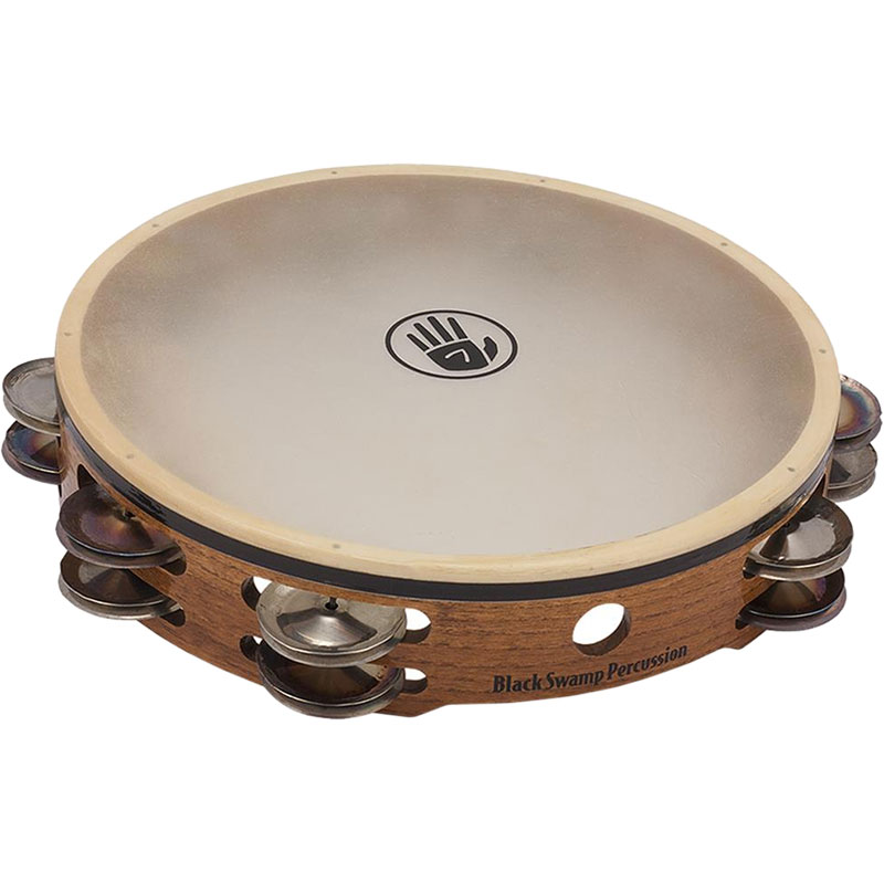 [TC2] Black Swamp 10" SoundArt Double Row Chromium/Silver Tambourine Calf