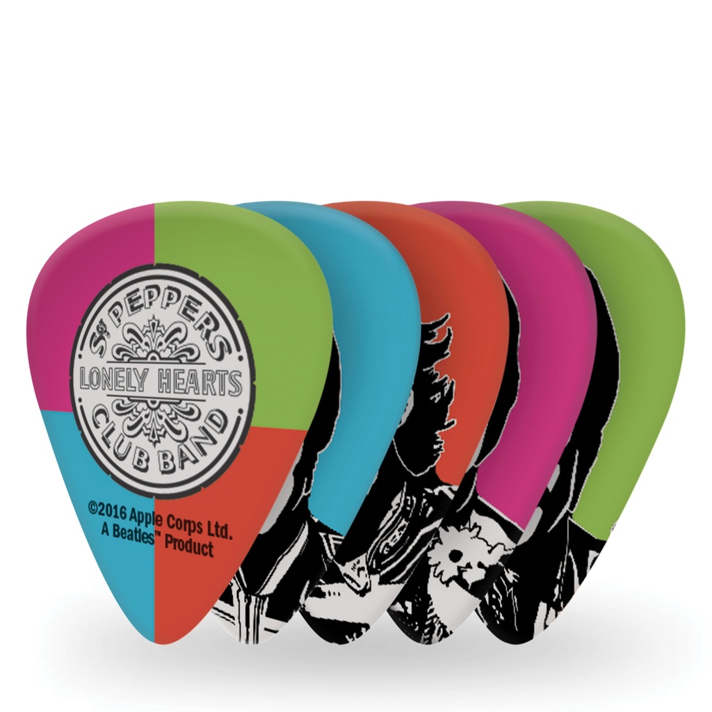 [1CWH6-10B6] D'Addario Sgt. Pepper's Lonely Hearts Club Band 50th Anniversary Heavy Gauge Guitar Picks