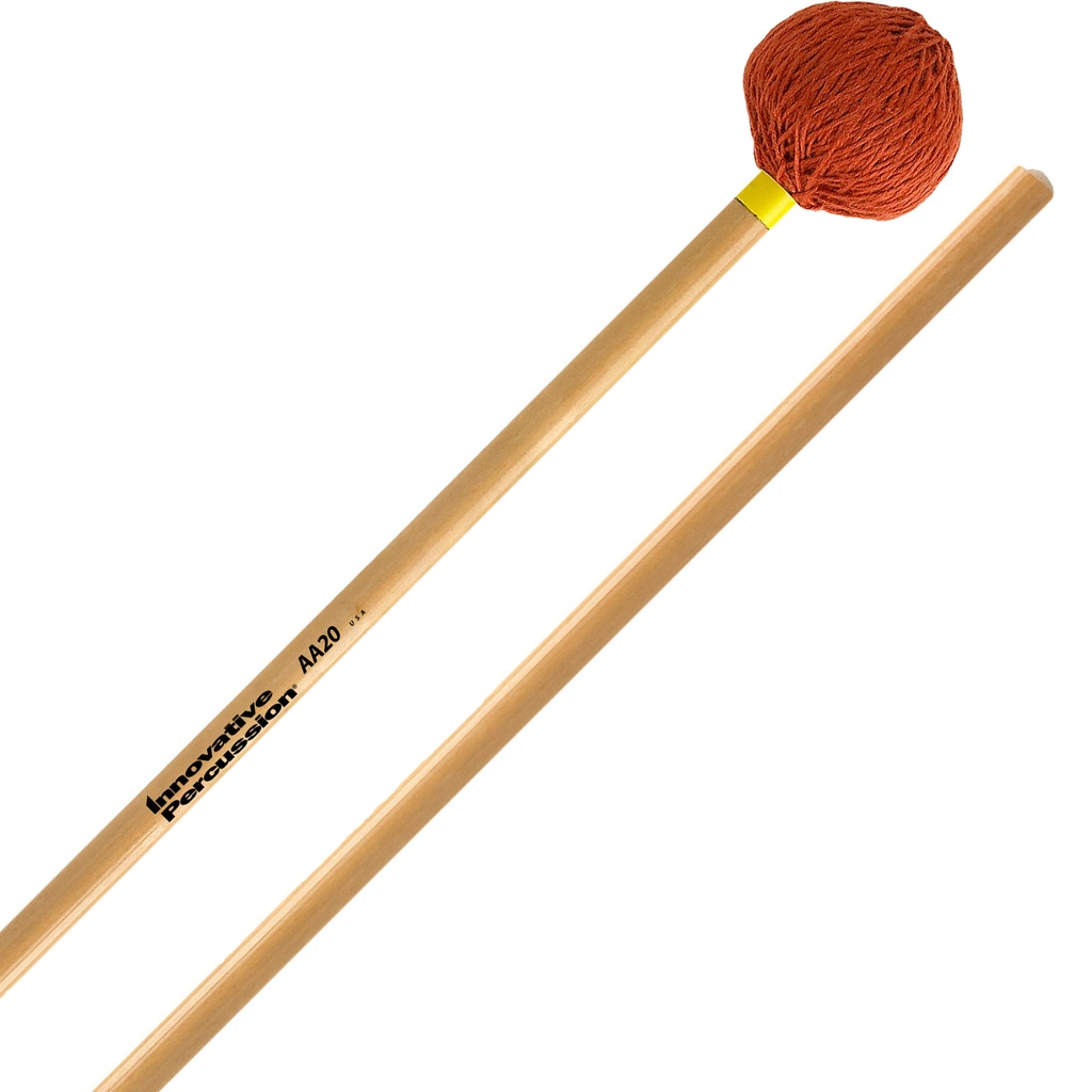 Innovative Percussion AA20 Rattan Series Medium Soft Marimba/Vibraphone Mallets