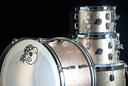 PORK PIE PERCUSSION 4-PIECE DRUM SET IN CHAMPAGNE SPARKLE