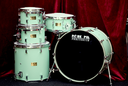Pork Pie Percussion 5-Piece Custom 8-Ply Maple Drum Set (10/12/16F/22B/6.5x14S) in Sea Foam Green