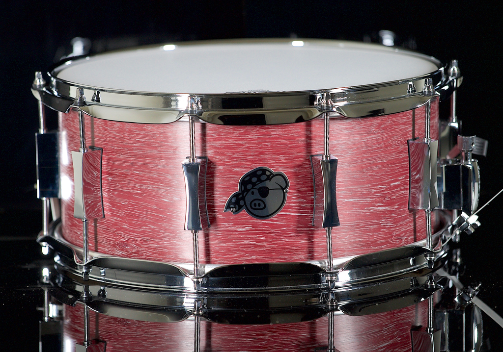 [PP6.5X14JPSN-LW] PORK PIE PERCUSSION  6.5" X 14" MAPLE SNARE DRUM IN "LILAC WINE" FINISH (PURPLE HEART)