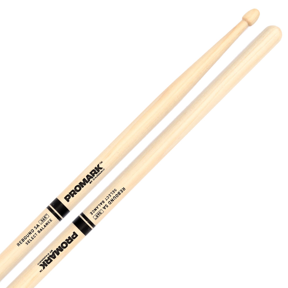 Promark Rebound 5A Hickory Drumsticks w/ Acorn Wood Tips