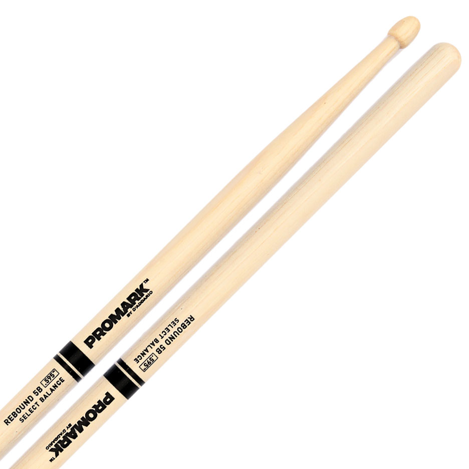 [RBH595AW] Promark Rebound 5B Hickory Drumsticks w/ Acorn Wood Tips