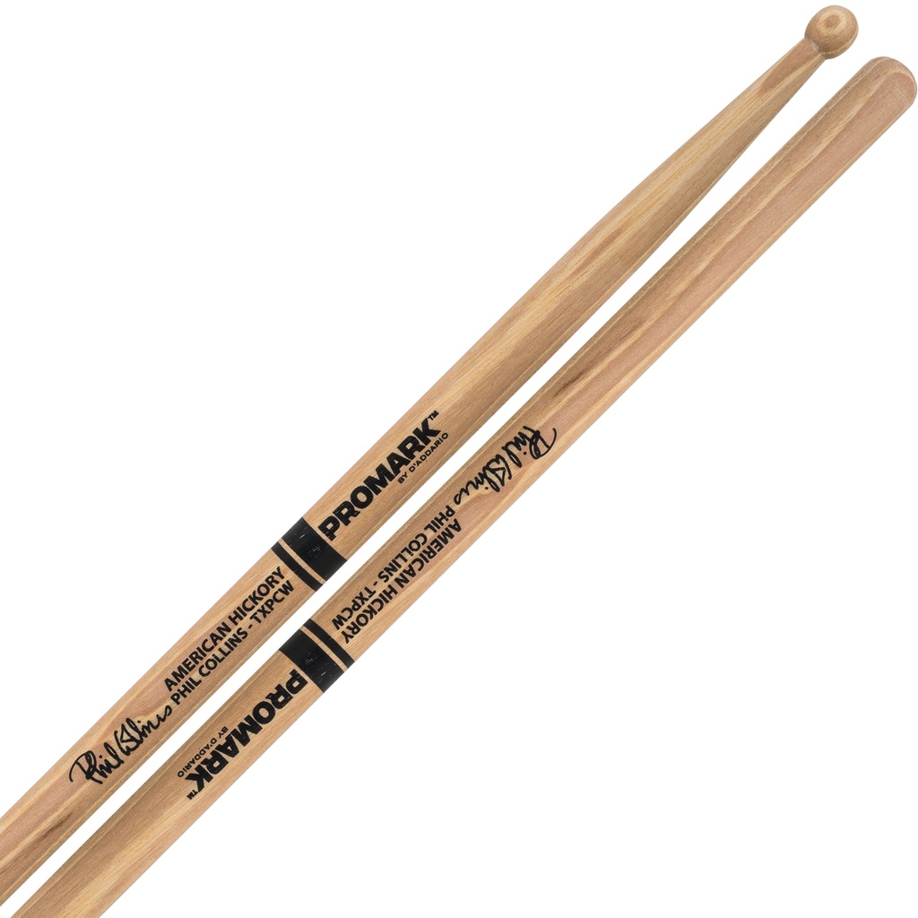 Promark Hickory Wood Tip Phil Collins Drumsticks