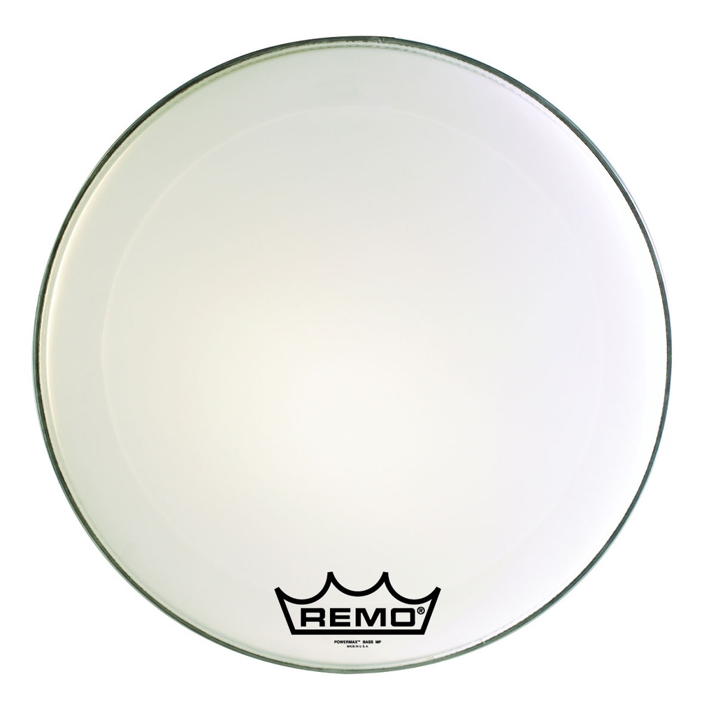 Remo 14" Powermax Ultra White Crimplock Marching Bass Drum Head