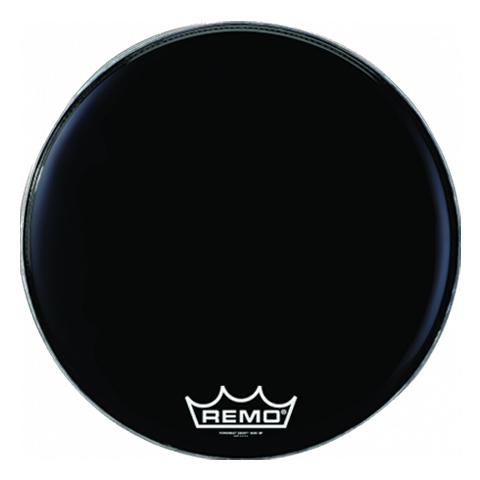 Remo 14" Powermax Ebony Crimplock Marching Bass Drum Head