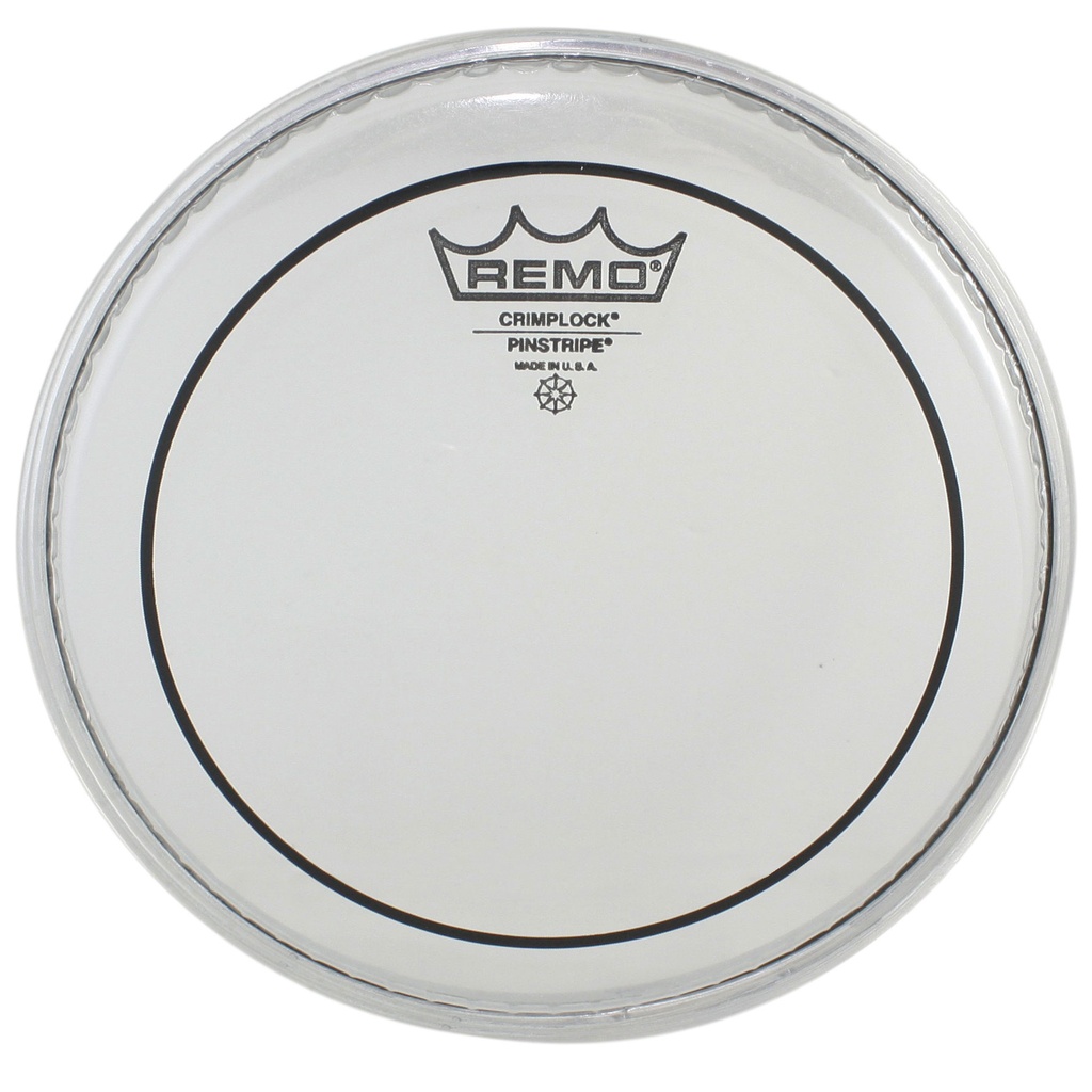 Remo 10" Pinstripe Clear Crimplock Marching Tenor Drum Head