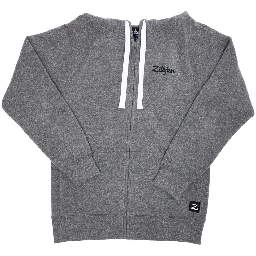 Zildjian Gray Zip Up Logo Hoodie - X-Small