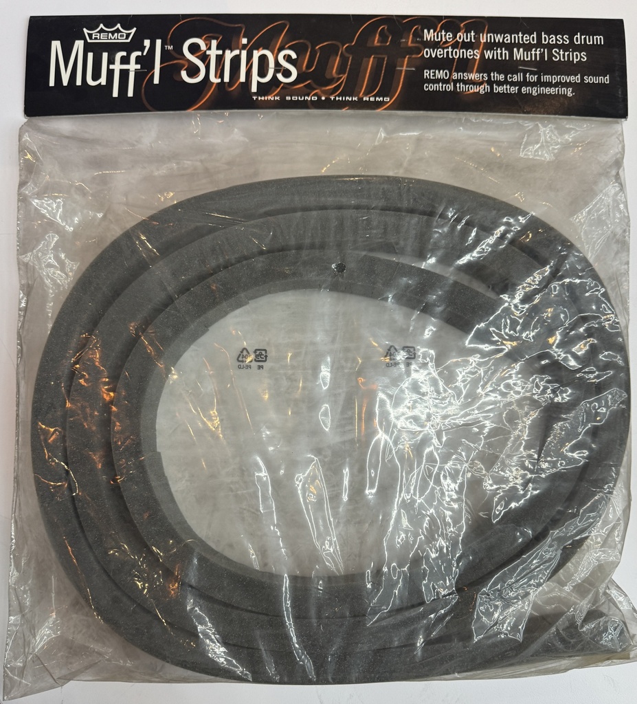 [MF-0090-00] REMO MF-0090-00 - One 9' Bass Drum Adhesive Backed Foam Muff'l Strip