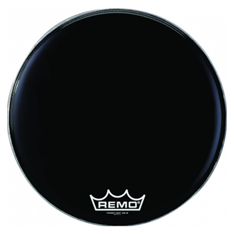 Remo 16" Powermax Ebony Crimplock Marching Bass Drum Head
