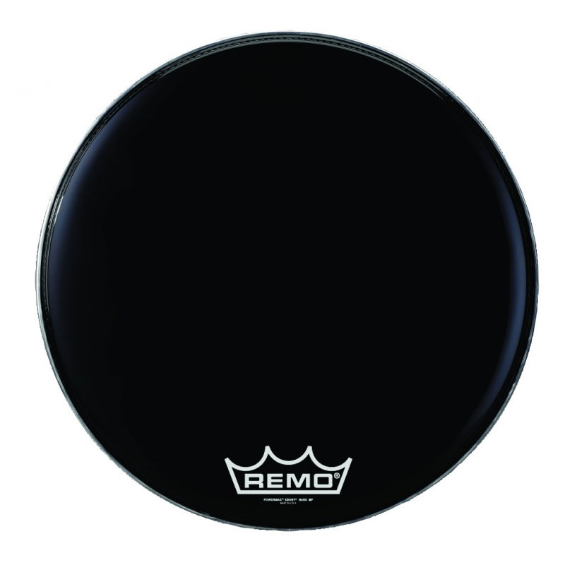 [PM-2416-MP-] Remo 16" Powermax 2 Ebony Crimplock Marching Bass Drum Head