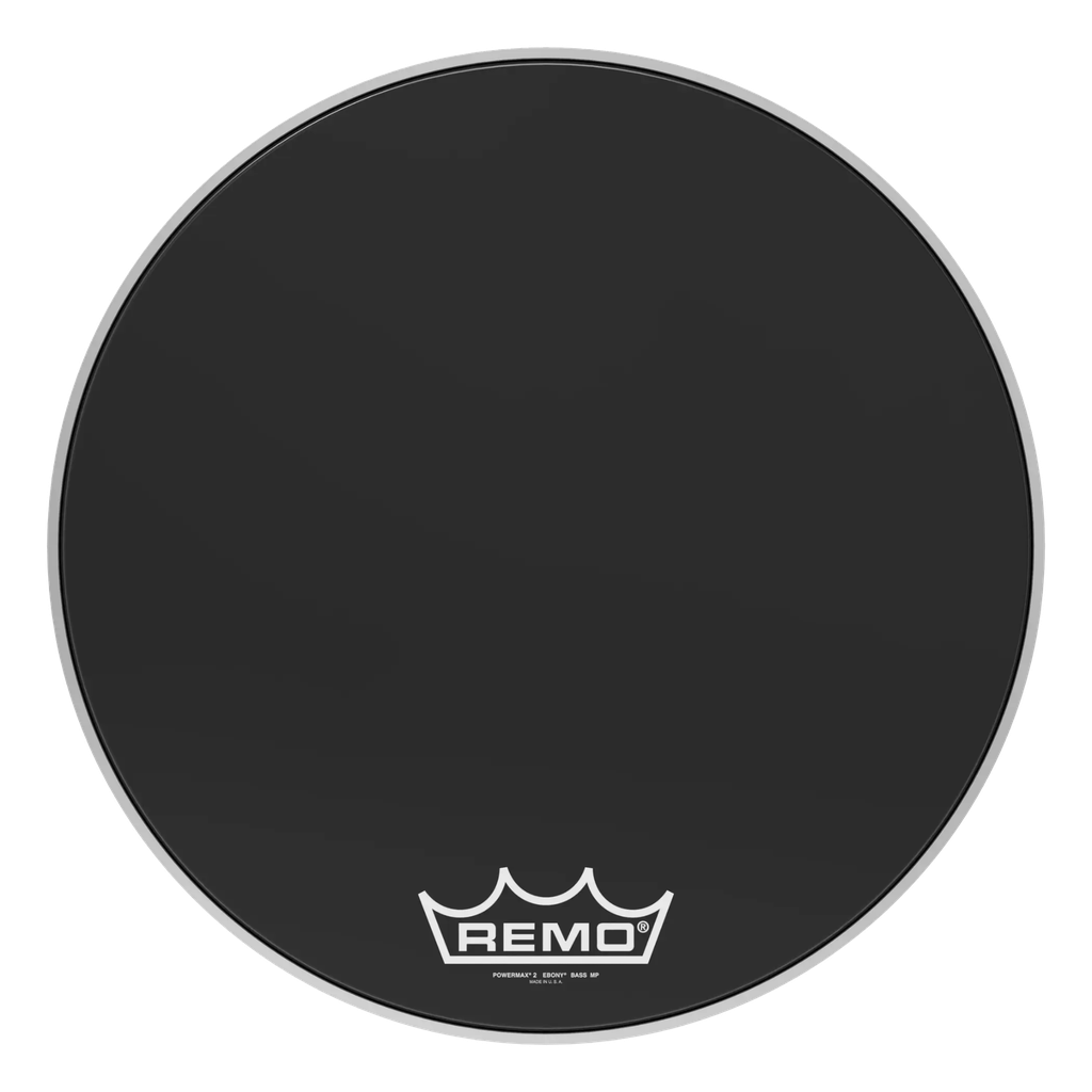 Remo 26" Powermax 2 Ebony Crimplock Marching Bass Drum Head