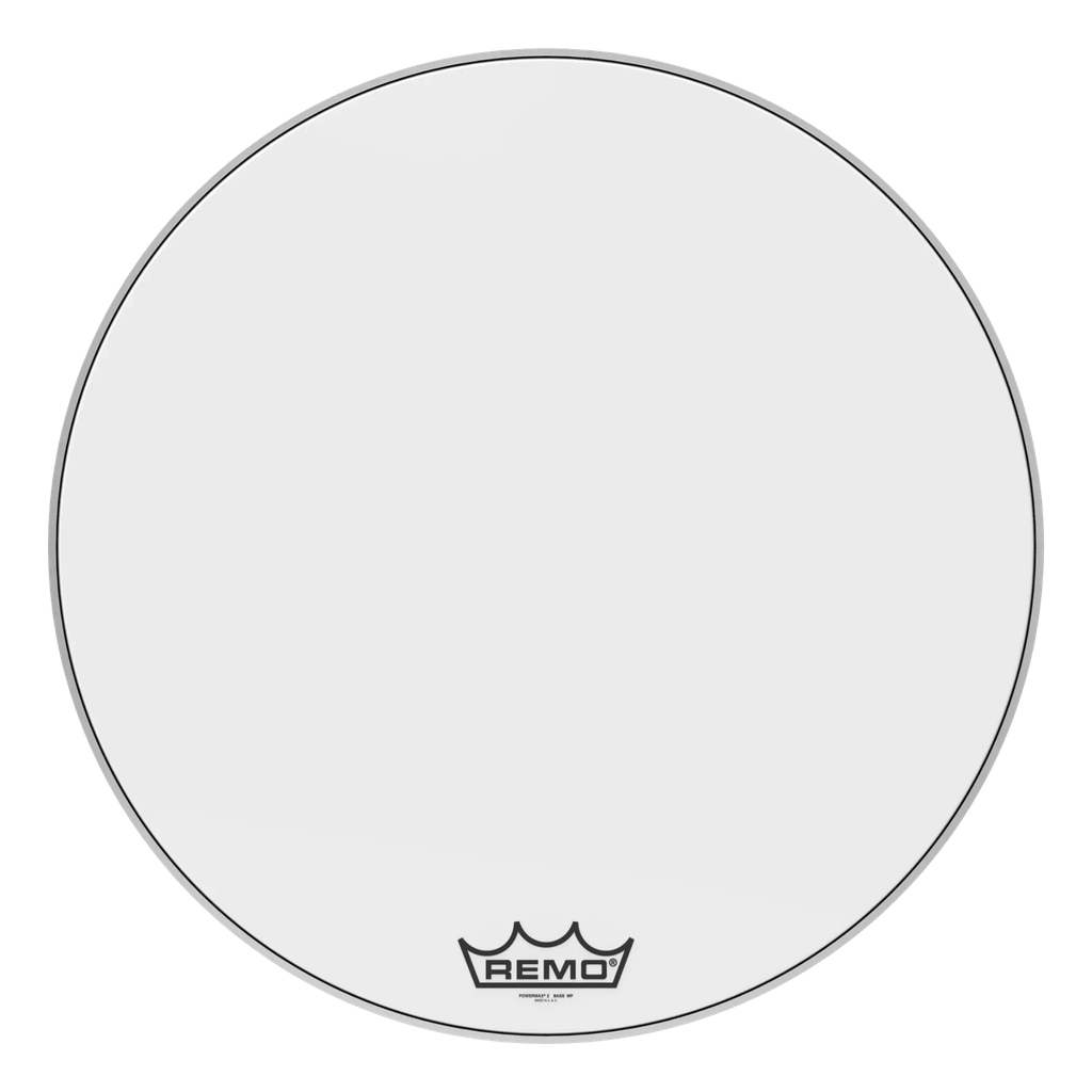 Remo 32" Powermax 2 Ultra White Crimplock Marching Bass Drum Head