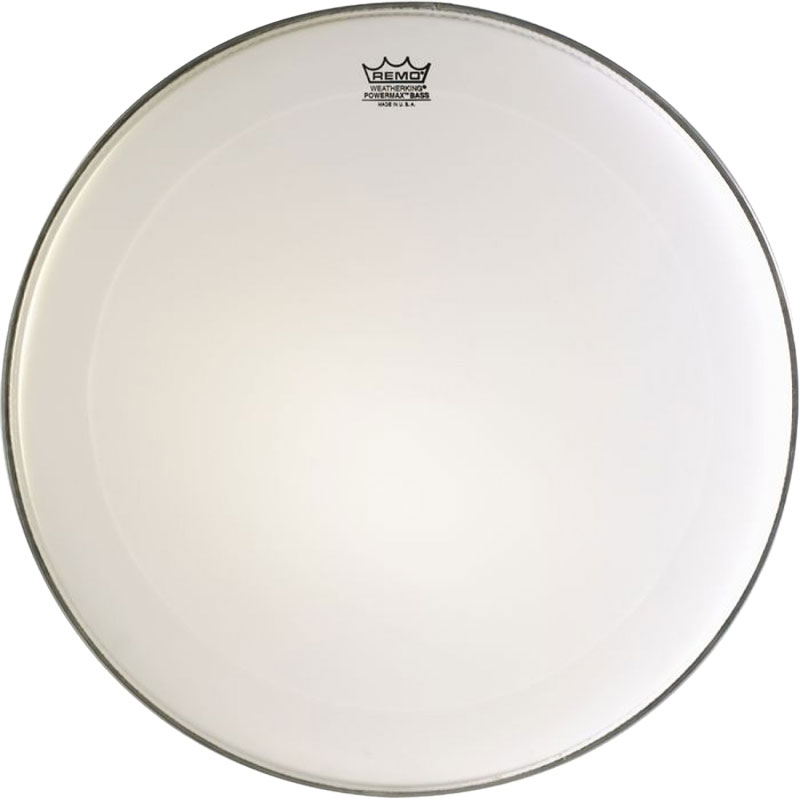 Remo 16" Powermax Ultra White Crimplock Marching Bass Drum Head