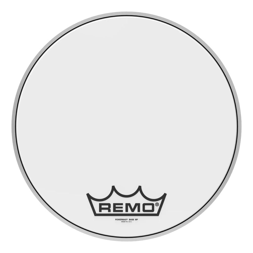 Remo 18" Powermax Ultra White Crimplock Marching Bass Drum Head