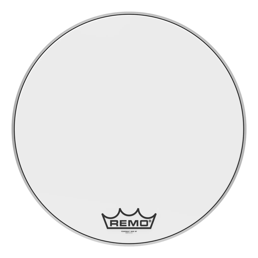 Remo 28" Powermax Ultra White Crimplock Marching Bass Drum Head