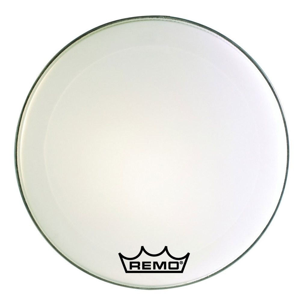 Remo 22" Ambassador Smooth White Crimplock Marching Bass Head