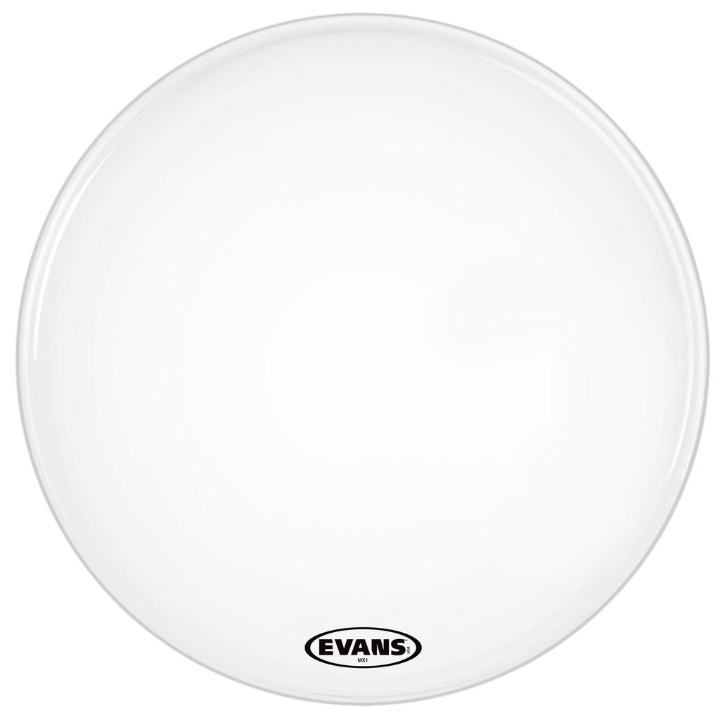 [BD18MX1W] Evans 18" MX1 White Marching Bass Head
