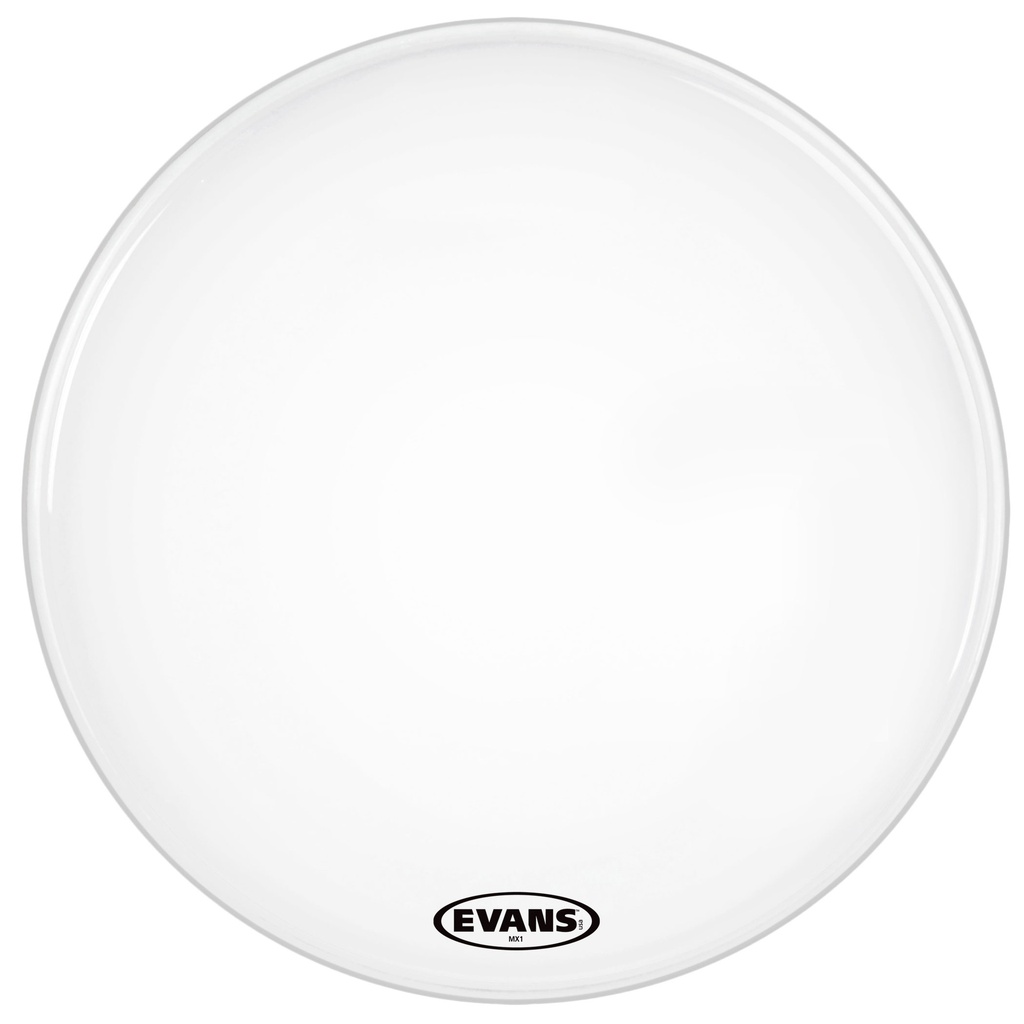 [BD26MX1W] Evans 26" MX1 White Marching Bass Head