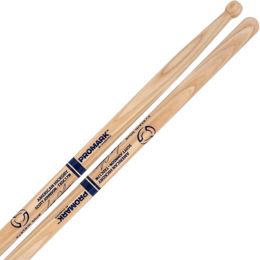 Promark Scott Johnson Signature Marching Snare Sticks - Natural