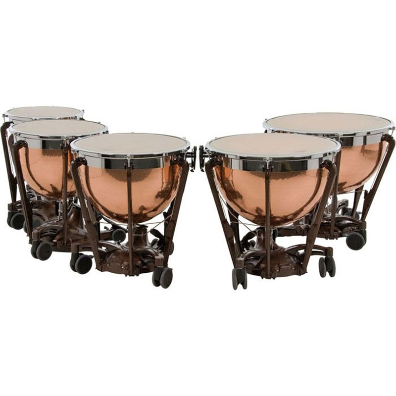 [P2KHSET5] Adams 20-23-26-29-32" Professional Gen II Hammered Copper Timpani