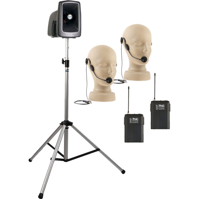 [MEGA-BP2] Anchor Audio MegaVox Basic Pack 2 (PA Stand & 2 Mics)