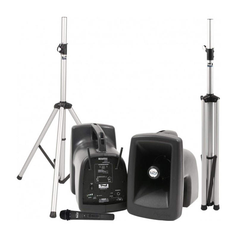 [MEGA-DP1-AIR] Anchor Audio MegaVox Deluxe AIR Pack 1 (PA AIR Speaker Stands & Mic)
