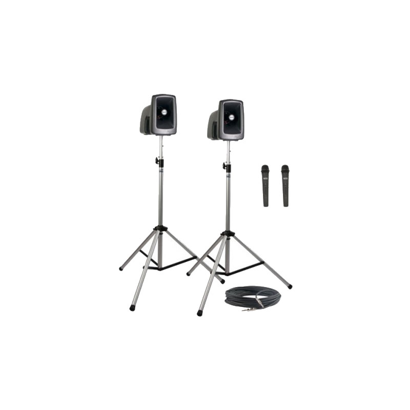 [MEGA-DP2] Anchor Audio MegaVox Deluxe Pack 2 (PA Speaker Cable Stands & 2 Mics)