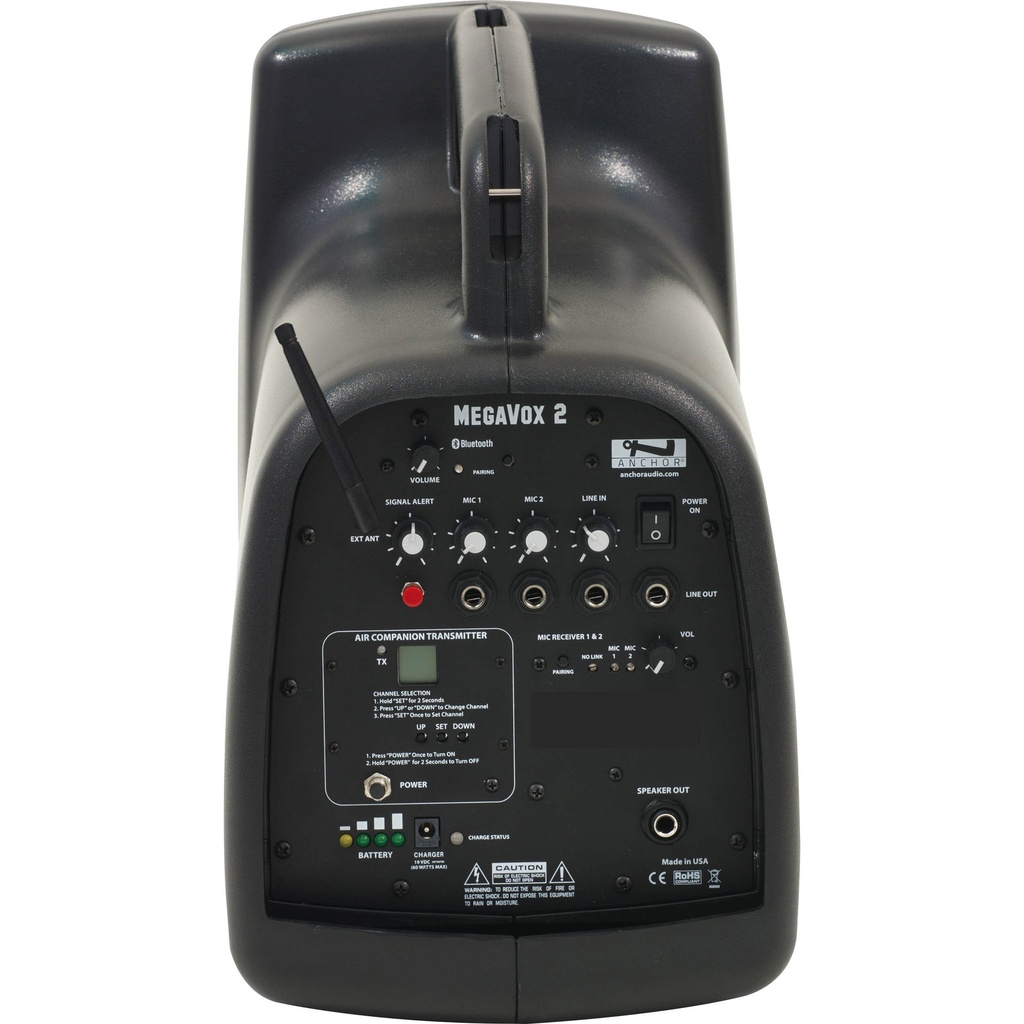 [MEGA2-XU2] Anchor Audio MegaVox w/ Bluetooth AIR Transmitter & Dual Receiver
