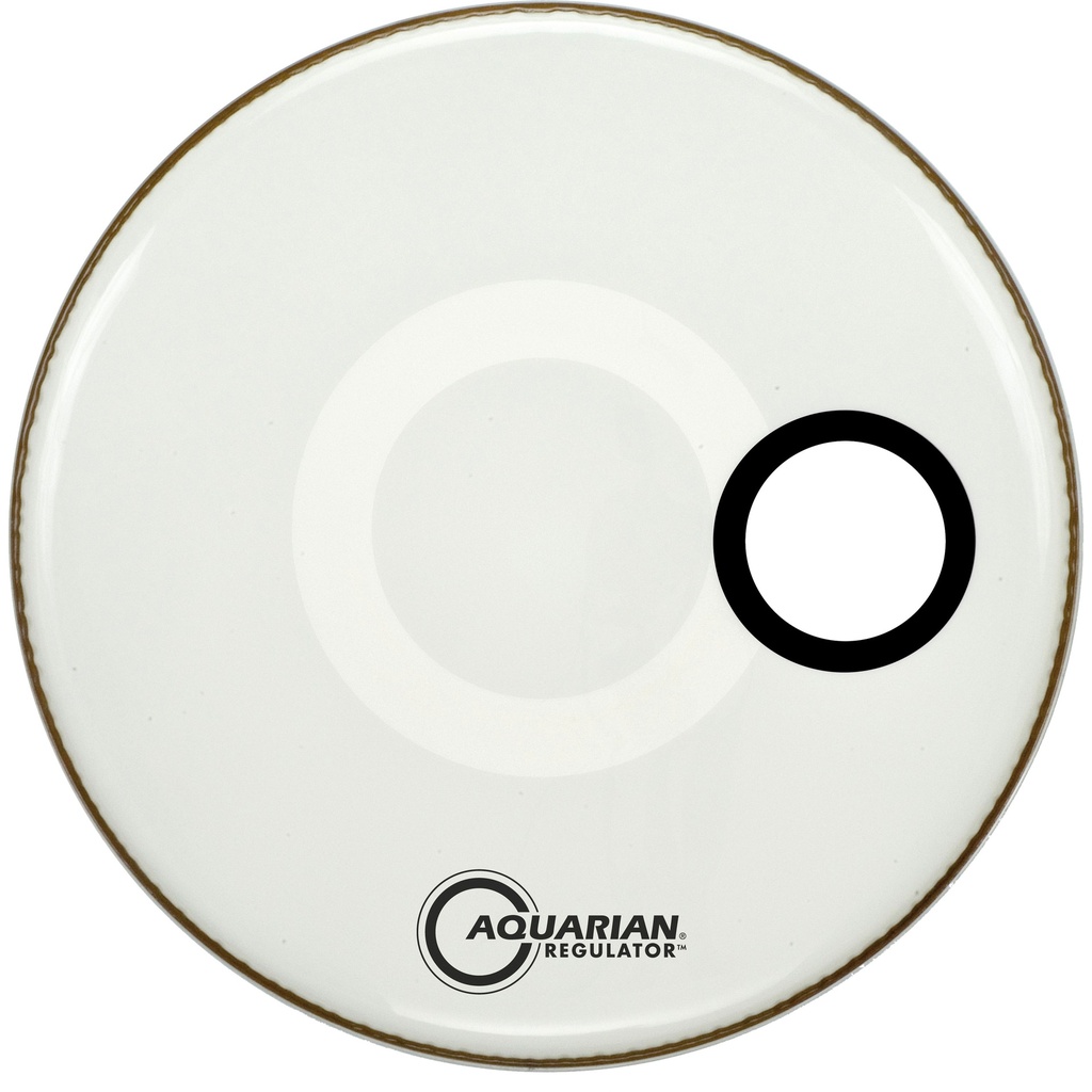 [RSM16W] Aquarian 16" White Regulator Front Bass with Hole