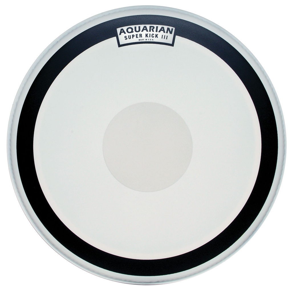 Aquarian 18" Coated Super-Kick Single Ply with Dot