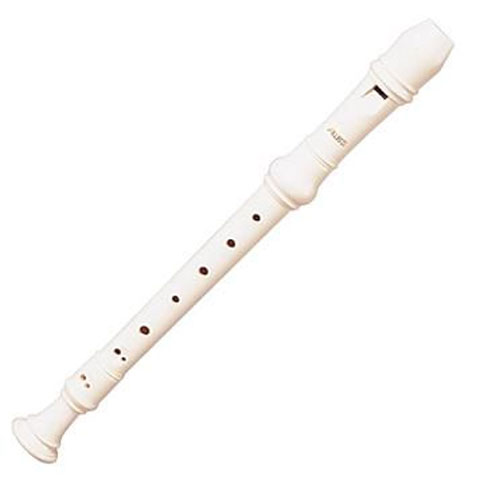 [A303AI] Aulos Three Piece Ivory Soprano Recorder