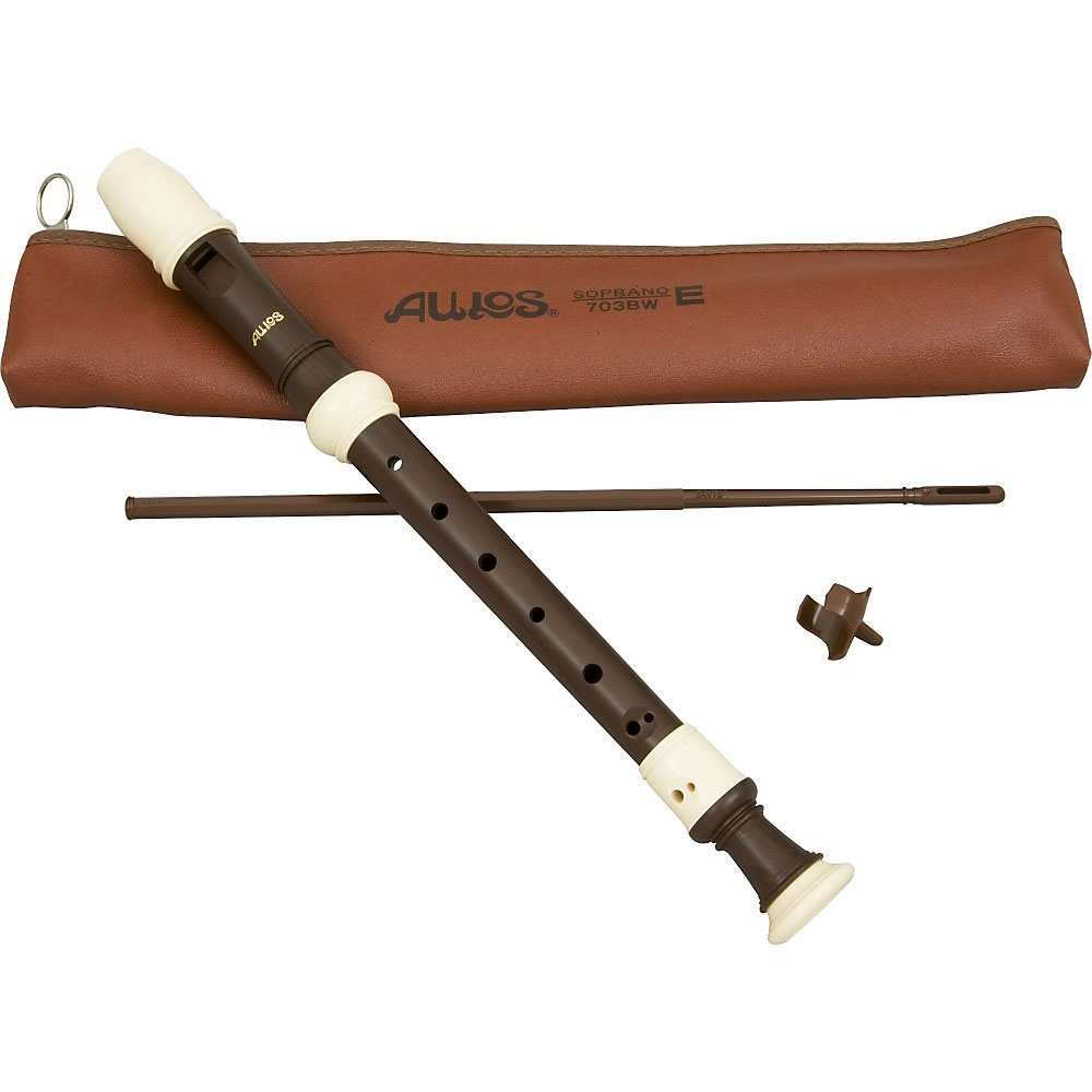 [A205A] Aulos Three Piece Soprano Recorder
