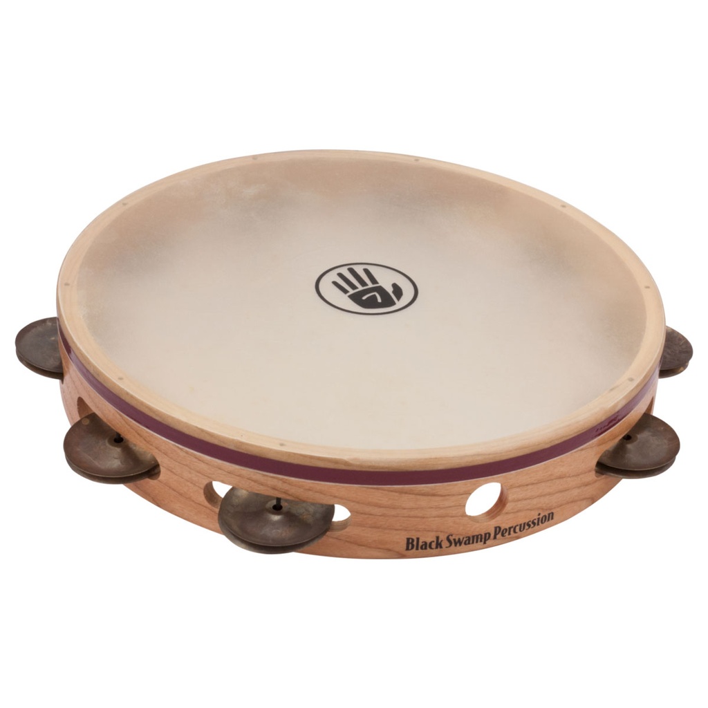 [S3TS] Black Swamp 10" S3 Series Single Row Tambourine Calf Head