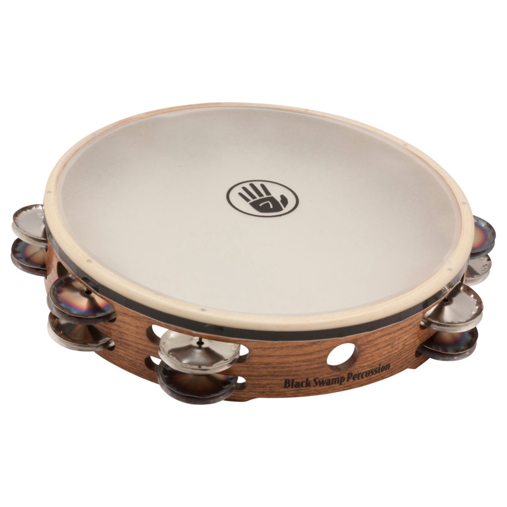 [TC2S] Black Swamp 10" SoundArt Dbl Row Chromium/Silver Tambourine Synthetic