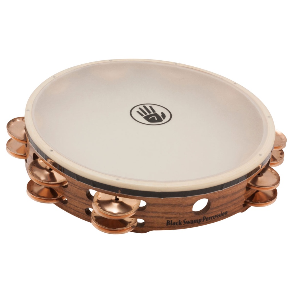 [TD2S] Black Swamp 10" SoundArt Double Row Bronze Tambourine Synthetic Head