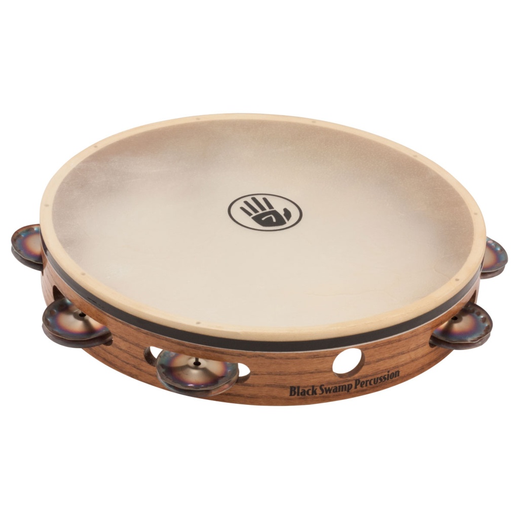 [TS1] Black Swamp 10" SoundArt Single Row Chromium 25 Tambourine Calf Head