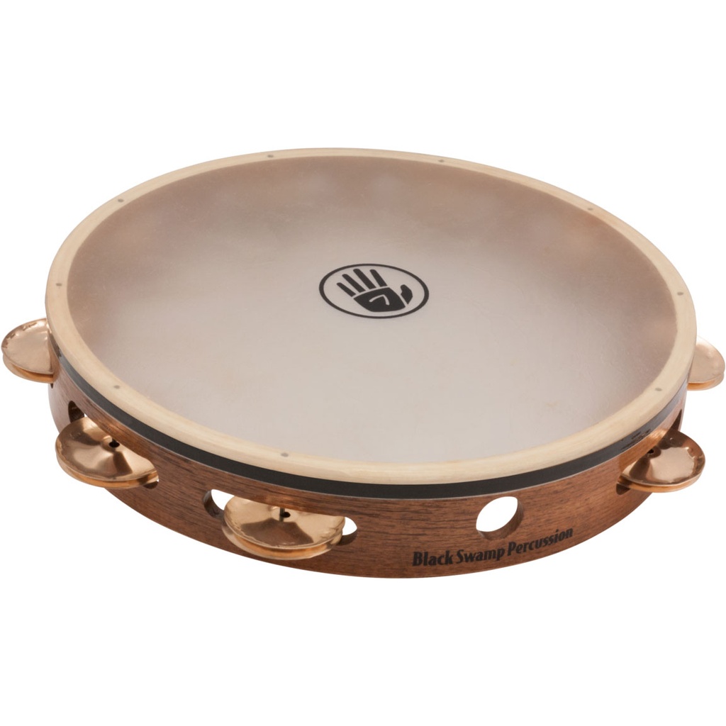 [TS4] Black Swamp 10" SoundArt Single Row Copper Tambourine Calf Head
