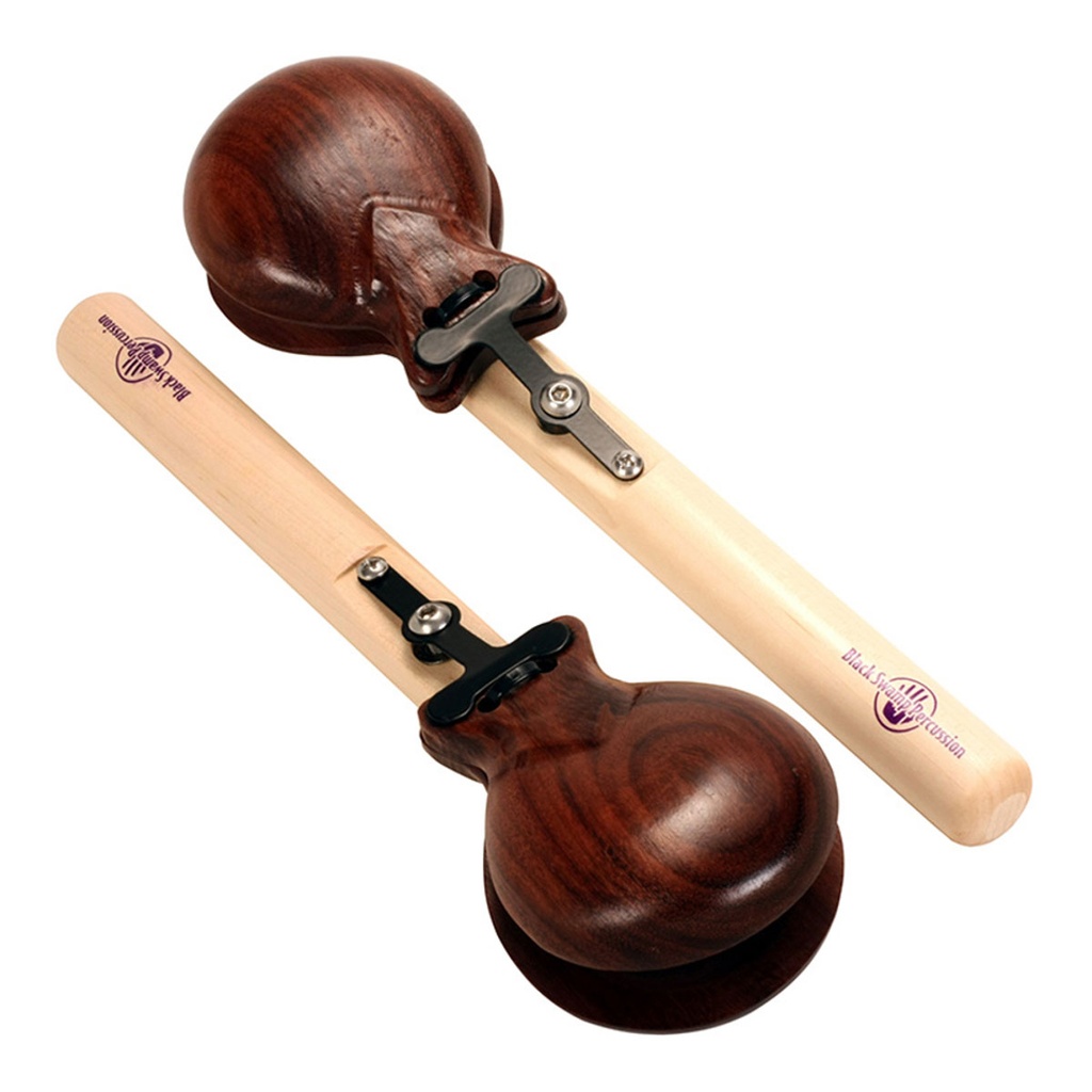 [PCC3-GD] Black Swamp 2 7/8 Grenadillo Elastic-Free Castanets
