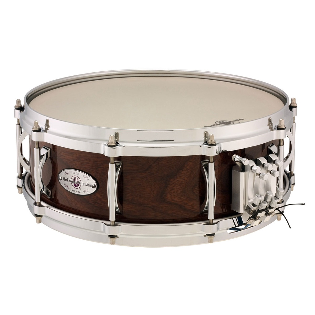 [MS514WAD] Black Swamp 5" x 14" Multisonic Unibody Solid Walnut Snare Drum