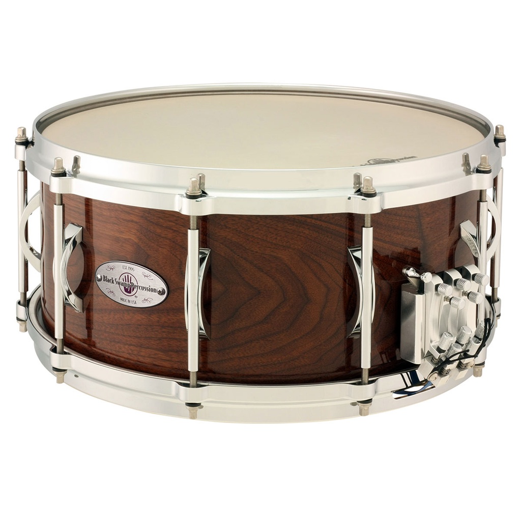 [MS6514WAD] Black Swamp 6.5" x 14" Multisonic Unibody Solid Walnut Snare Drum
