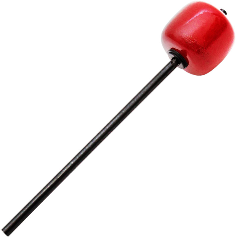 [205] Danmar Red Wood Bass Drum Beater with Black Shaft