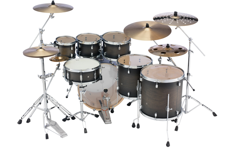 [DMP927SP/C262] Decade Maple 7-Piece Drum Set Shell Pack (22" Bass 8/10/12/14/16" Toms 14" Snare) in Satin Black Burst