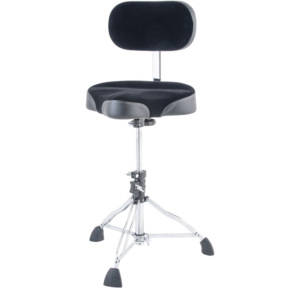 [PSN12MB] Dixon 1000 Double-Braced Moto Throne with Backrest 17" Black Cloth (PSN12MB)