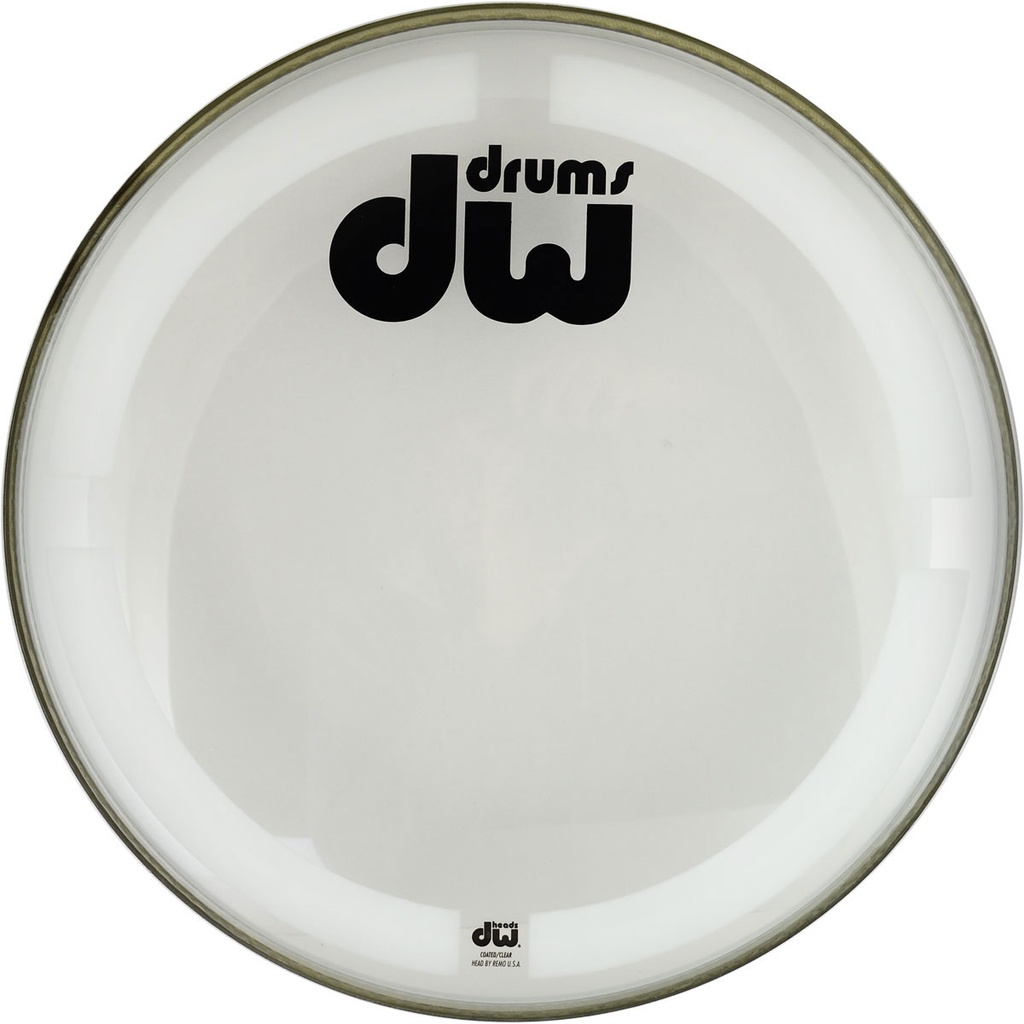 DW 18" Coated Clear Bass Drum Head