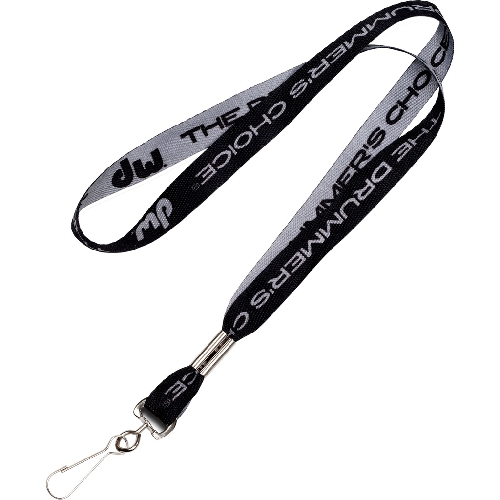 [PR60LANYARD2] DW Black/Gray "Drummer's Choice" Lanyard