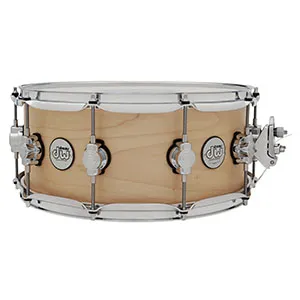 DW Design Series Maple Snare 6" x 14" in Natural Satin